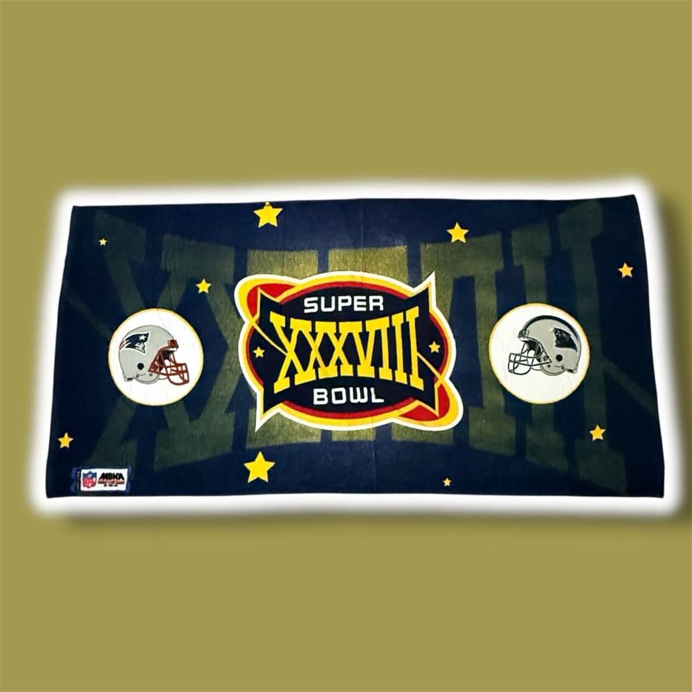 NFL x MBNA New England Patriots vs Carolina Panthers Super Bowl XXXVIII Towel